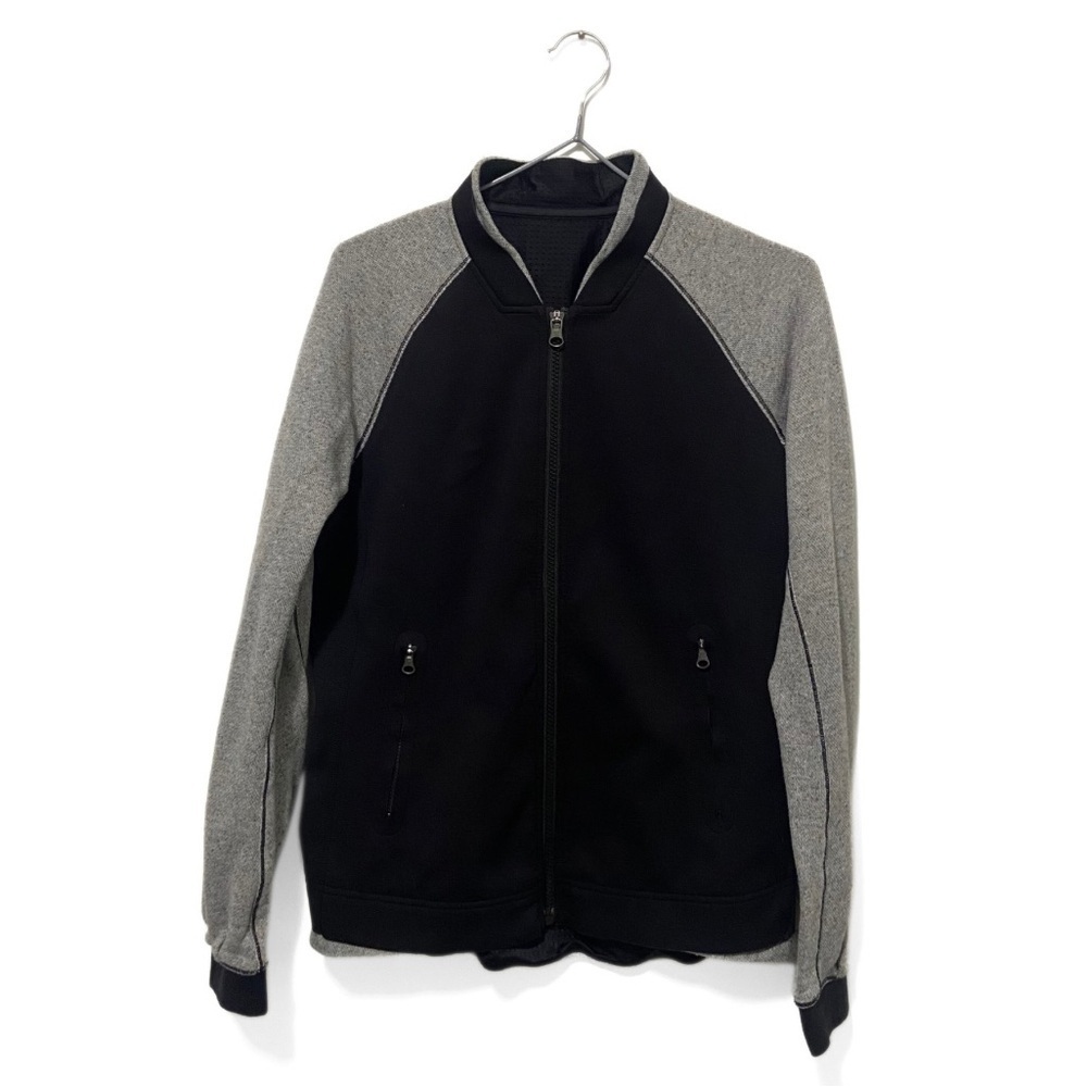 Lululemon Grey/Black Var-City Activewear Bomber Jacket Size 4